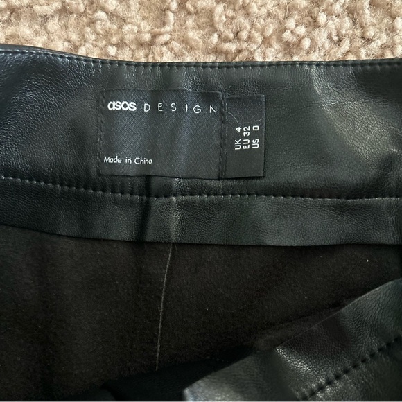 ASOS | Hourglass Faux Leather Straight in Black - Picture 7 of 11